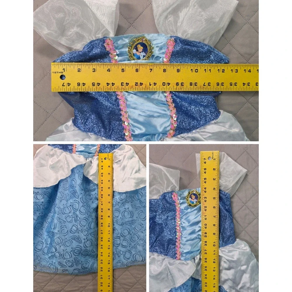 Disney Cinderella Princess Costume Blue Girls 4-6X JAKKS Pacific Dress